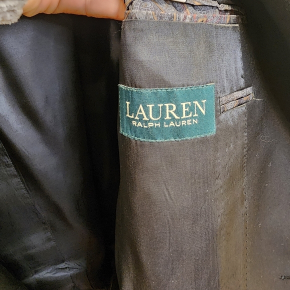 LAUREN Ralph Lauren Men's Classic Black Blazer 100% Wool Natural 50R - Picture 2 of 12